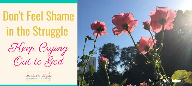 Don't Feel Shame in the Struggle-Keep Crying Out to God