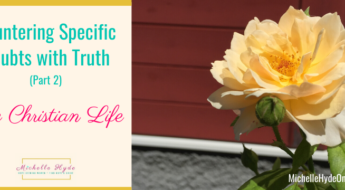 Countering Specific Doubts with Truth-Part 2-The Christian Life