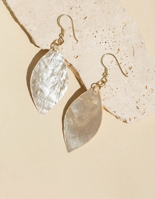 Trades of Hope, Capiz Leaf Earrings, Philippines, Don't Neglect the Power of God