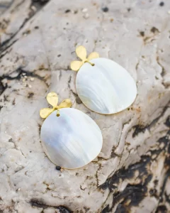 Trades of Hope, Mother of Pearl Earrings, India, Diversity + Unity = The Perfect Blend