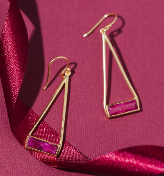 Trades of Hope, Ruby Enhanced Earrings, India, If I Could Have My Dream Job