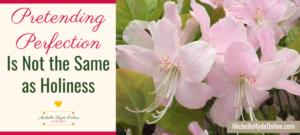 Pretending Perfection Is Not the Same as Holiness