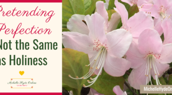 Pretending Perfection Is Not the Same as Holiness