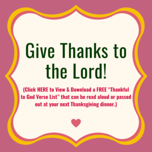 Give Thanks to the Lord!