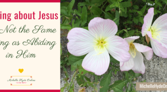Talking about Jesus Is Not the Same Thing as Abiding in Him