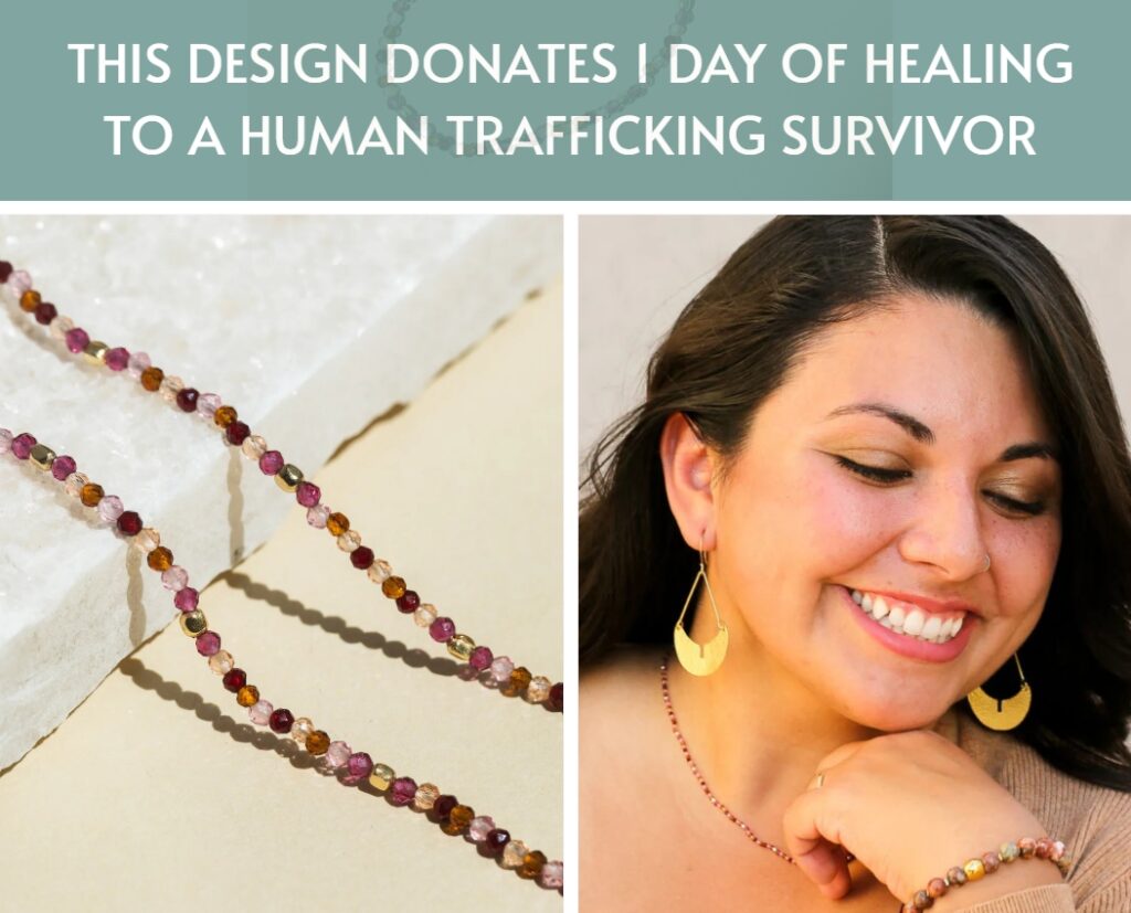 Trades of Hope, Elva Crystal Necklace, India, Where I Find Hope When Facing a Typhoon--Outside or in My Heart