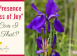 “In His Presence Is Fullness of Joy”–How Can I Have That?