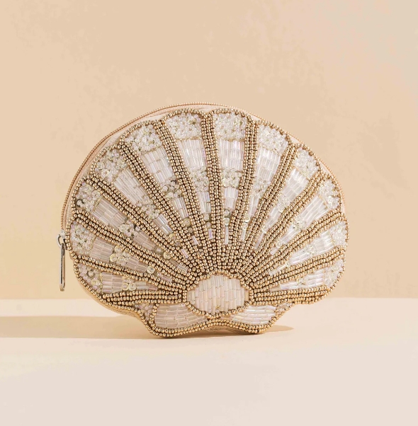 Trades of Hope, Champagne Seashell Pouch, India, The "God Just Wants You to be Happy" Lie